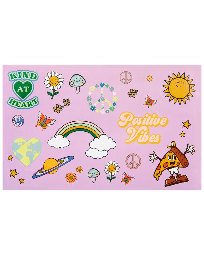 OshKosh Stainless Steel Water Bottle With Sticker Pack, image 3 of 3 slides