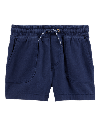 Toddler Pull-On Twill Shorts - Navy, 