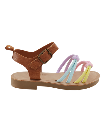 Toddler Strappy Pastel Sandals, 