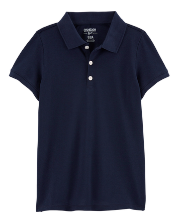 Kid Pique Cotton Uniform Polo, 