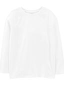 White - Kid Base Layer Active Top In BeCool™ Fabric