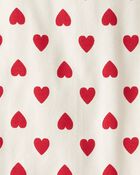 Kid Organic Cotton Pajamas Set in Hearts, image 3 of 4 slides