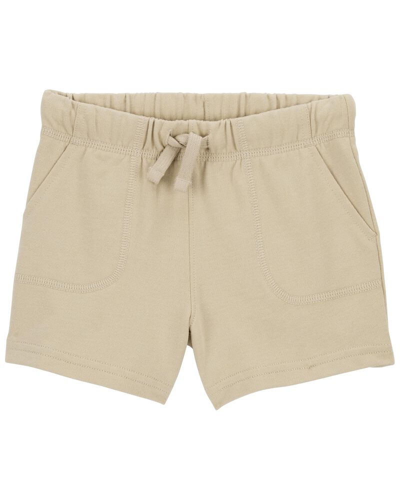 Toddler Pull-On Cotton Shorts, image 1 of 2 slides