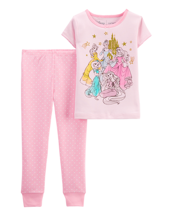 Toddler 2-Piece Disney Princess 100% Snug Fit Cotton Pajamas, 
