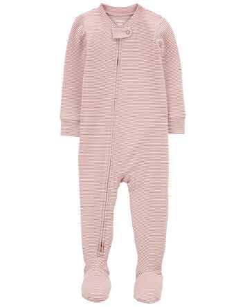 Baby 1-Piece Striped PurelySoft Footie Pajamas, 