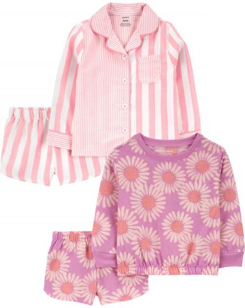 Toddler 4-Piece Pajama Tops & Shorts Set, 