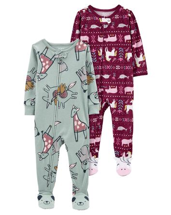 Baby 2-Piece 100% Snug Fit Cotton Footie Pajamas