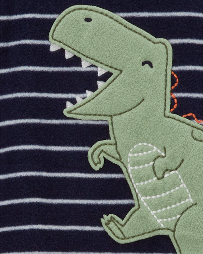 Toddler 1-Piece Dinosaur Fleece Footie Pajamas, image 2 of 4 slides