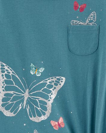 Kid Tie-Front Jersey Tee, 