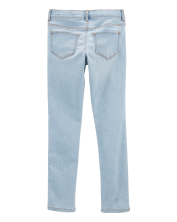 Kid Blue Ice Wash Slim Fit Skinny-Leg Jeans, 