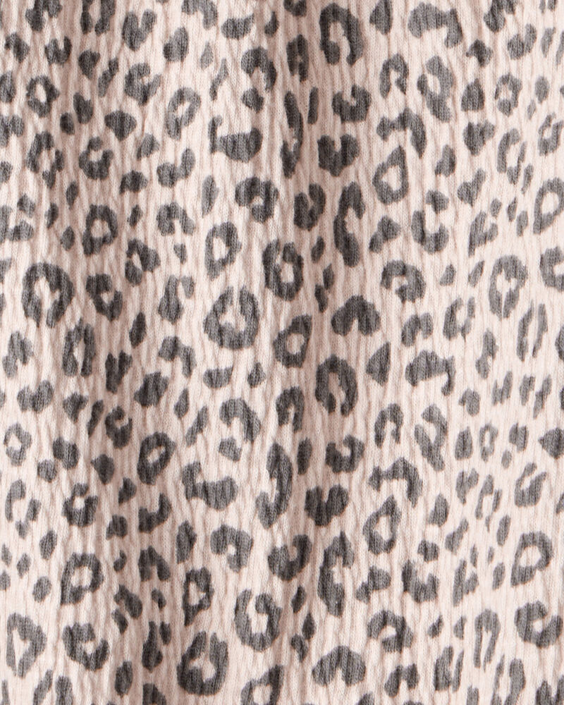 Baby Girl 2-Piece Leopard Leopard Print Long-Sleeve Dress Set, image 4 of 6 slides