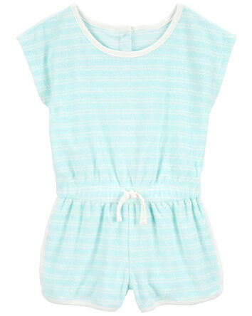 Baby Striped Terry Romper, 