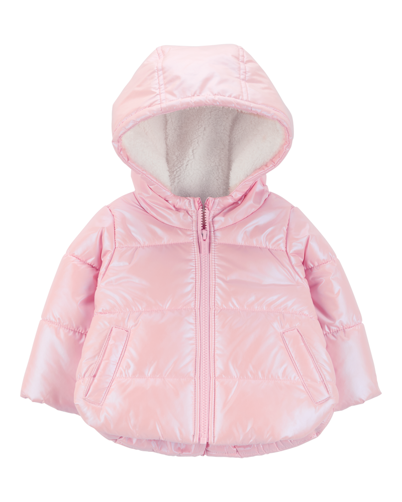 Baby Shiny Puffer Jacket, image 1 of 3 slides