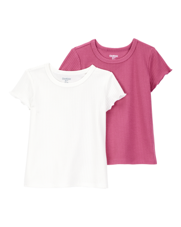 Baby 2-Pack Ribbed Short-Sleeve Tees, 