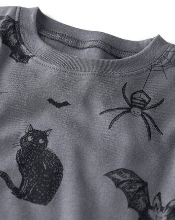 Toddler Organic Cotton Pajamas in Spooky Creatures Print, 