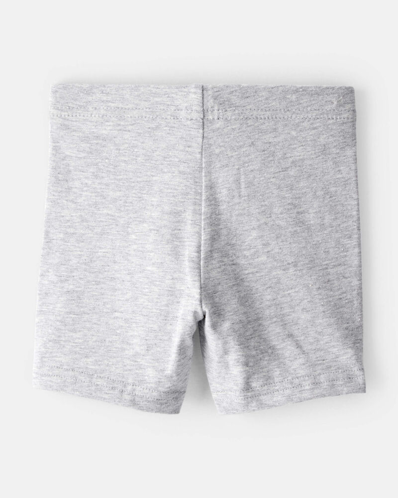 Toddler Girl 2-Pack Tumbling Shorts - Grey/Navy, image 2 of 6 slides