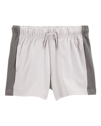 Toddler Colorblock Pull-On Active Shorts - Grey, 