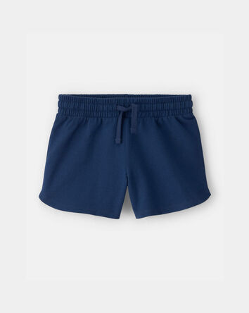 Girls French Terry Shorts - Blue, 