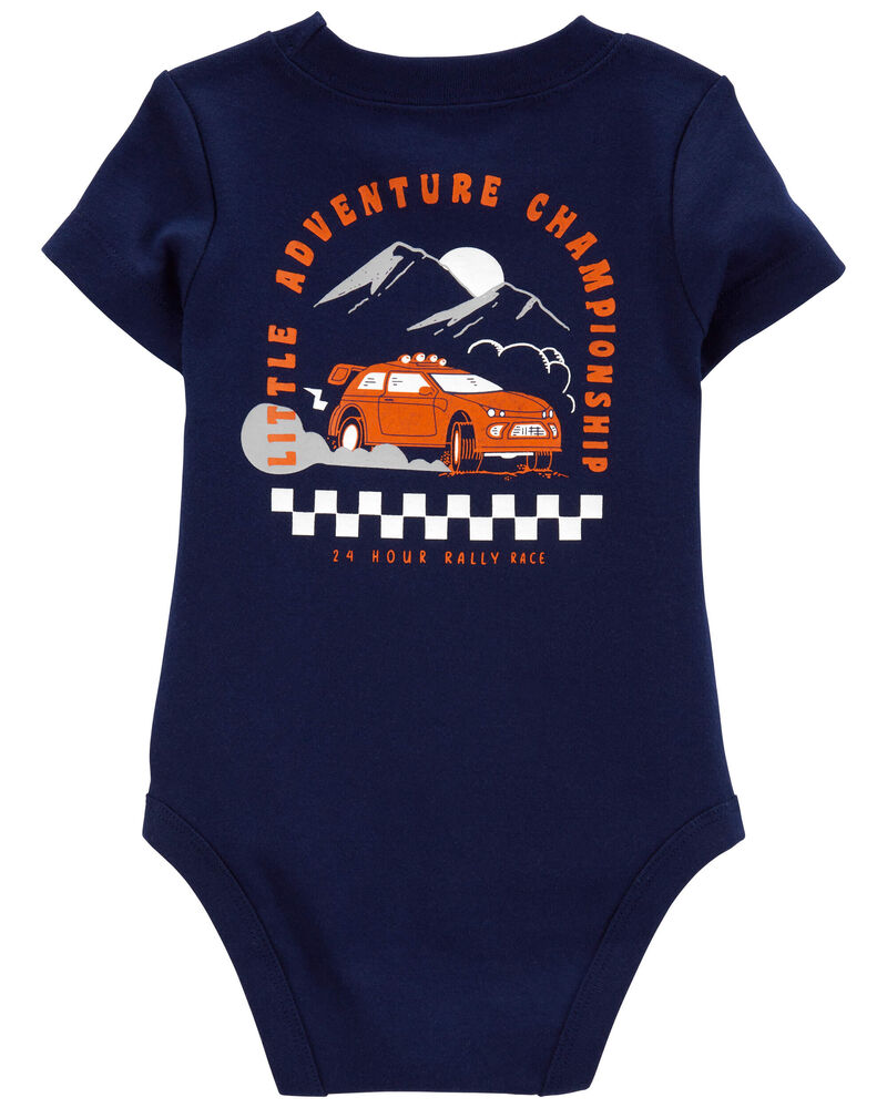 Baby 2-Piece Race Car Bodysuit Pant Set, image 2 of 4 slides
