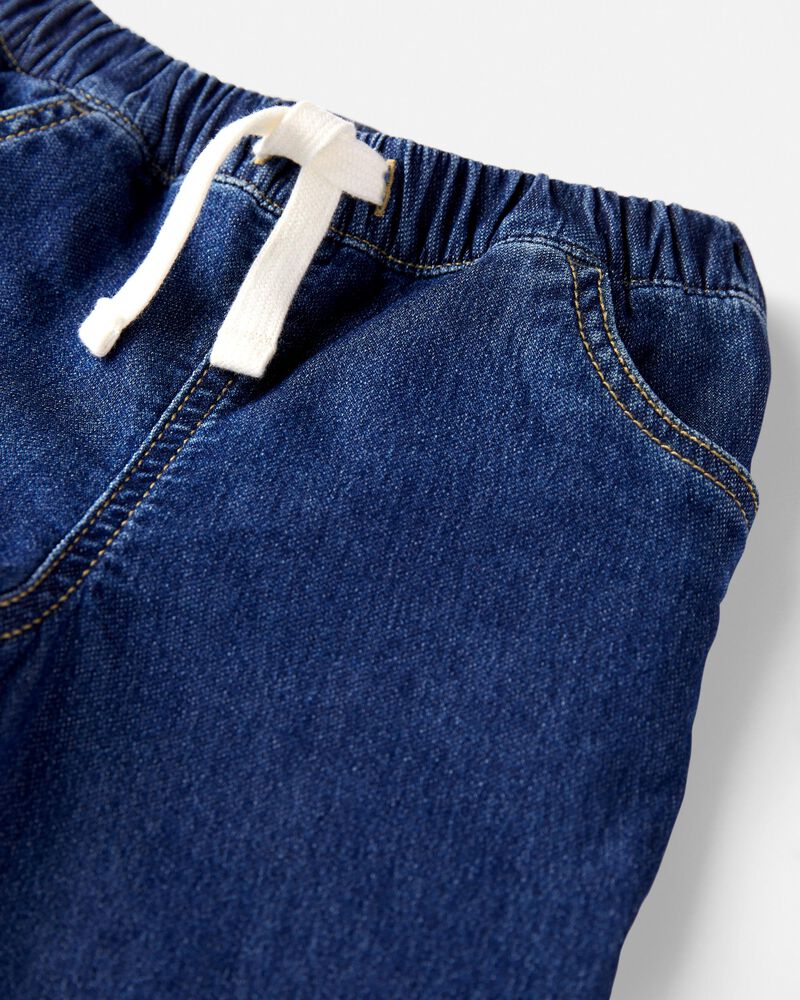 Toddler Denim Joggers Made with Organic Cotton, image 3 of 4 slides