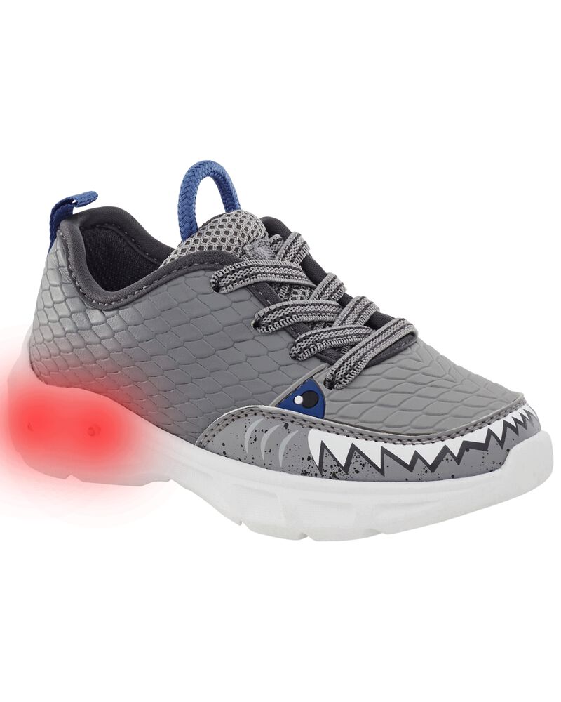Toddler Shark Light-Up Sneakers, image 1 of 8 slides