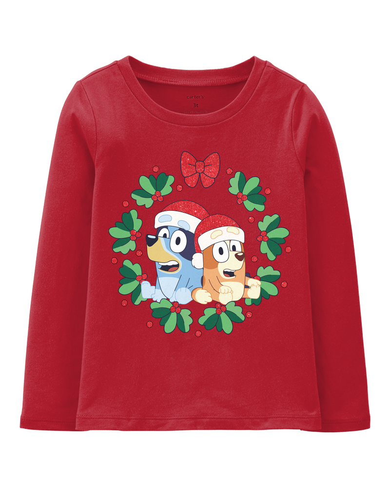 Toddler Bluey Christmas Tee, image 1 of 3 slides