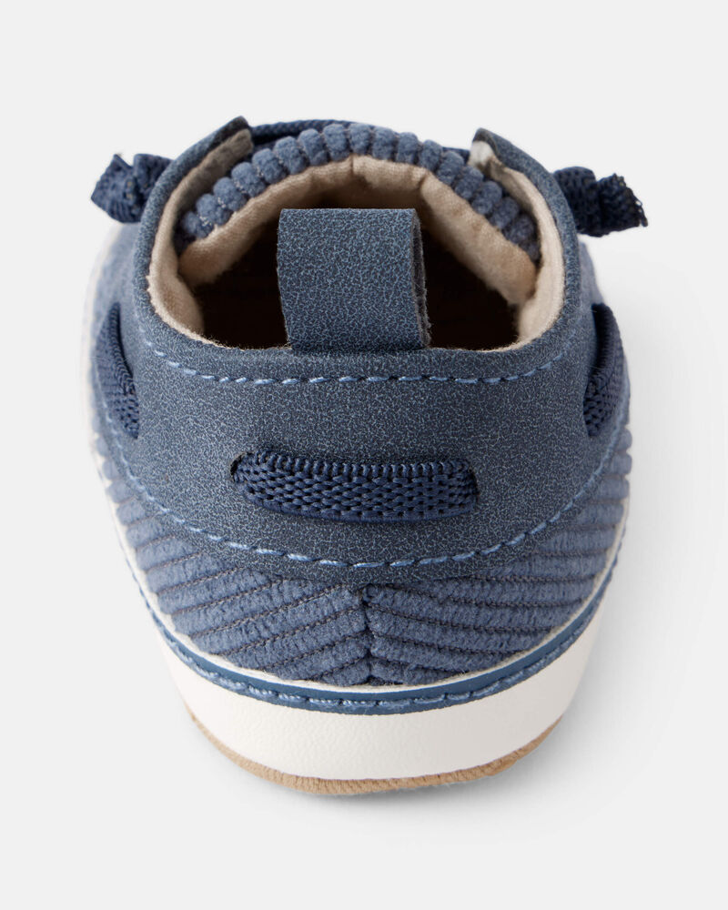 Baby Boy Corduroy Boat Shoes - Blue, image 3 of 6 slides