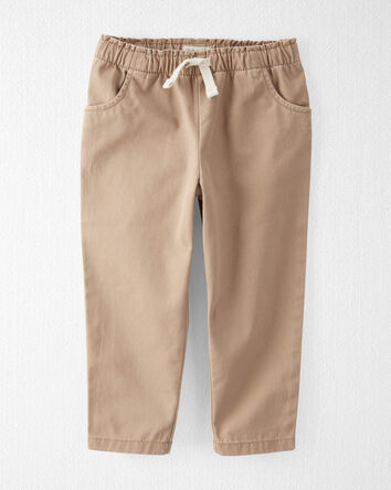 Toddler Organic Cotton Pants in Toasty Hazelnut, 