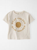 Oatmeal - Toddler Organic Cotton Stay Golden Graphic Tee