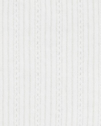 Kid Pointelle Baby Tee - White, 