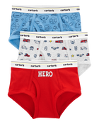3-Pack Hero Cotton Briefs Underwear, image 1 of 2 slides