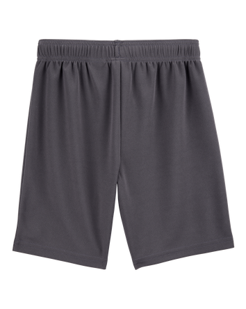 Boys Active Mesh Shorts  - Grey, 
