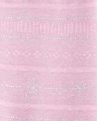 Baby Girl Glitter Snowflake Cozy Fleece Leggings, image 4 of 5 slides