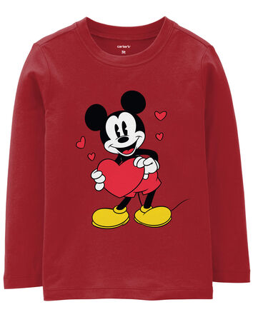 Toddler Mickey Mouse Valentine's Day Tee - Red, 