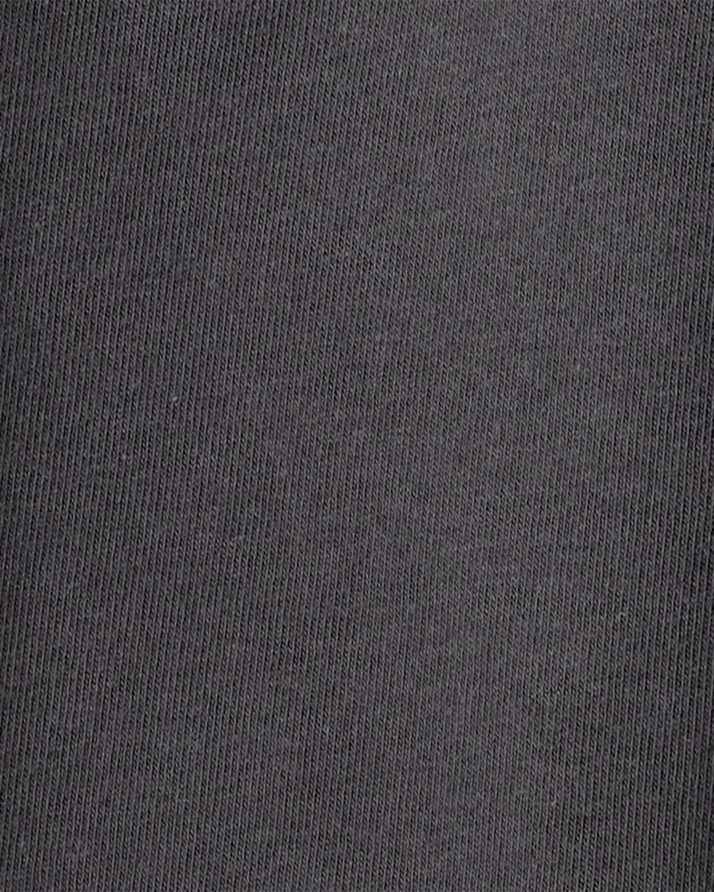 Boys Solid Fleece Drawstring Joggers - Black, image 3 of 4 slides