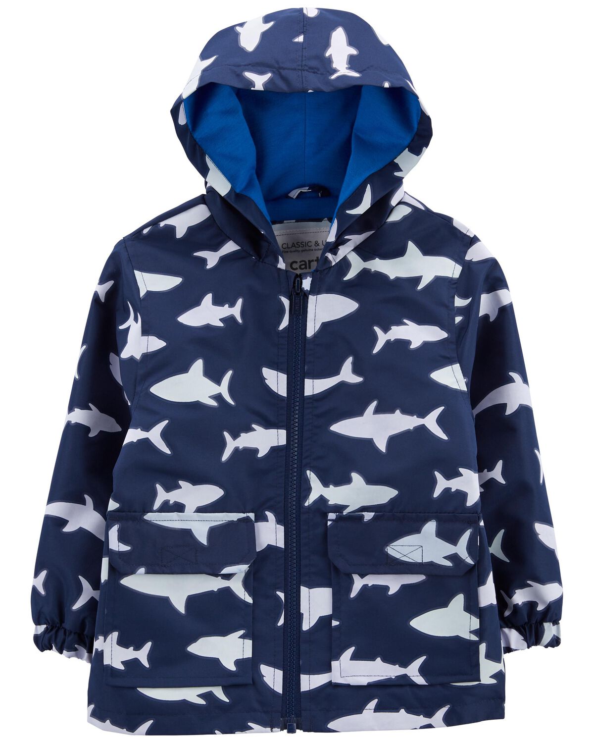Toddler Shark Color-Changing Rain Jacket