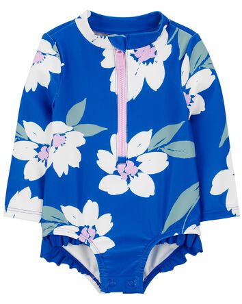 Baby Floral 1-Piece Rashguard, 