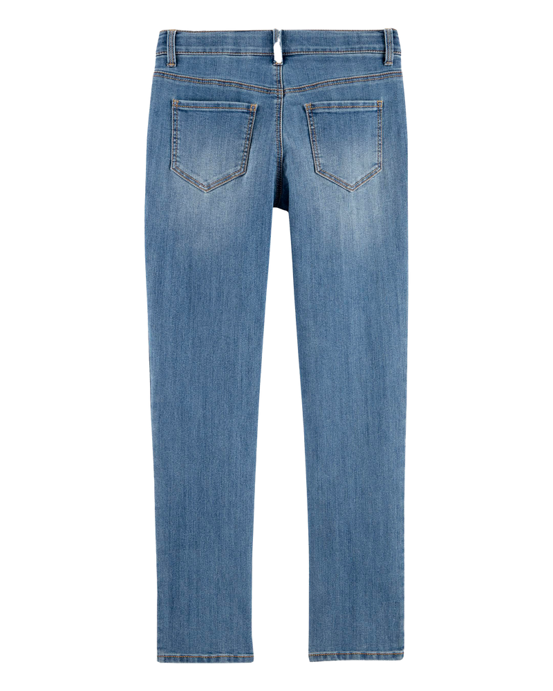 Kid Medium Blue Wash Plus-Fit Skinny-Leg Jeans , image 2 of 4 slides