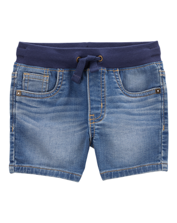 Baby Pull-On Denim Short - Blue Wash, 