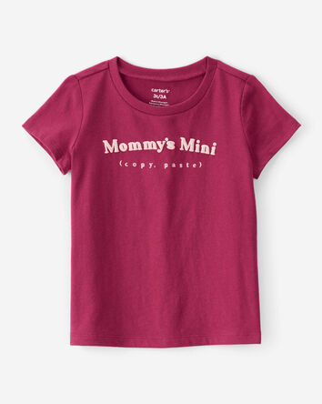 Toddler Girl Mommy's Mini Short-Sleeve Graphic Tee - Burgundy, 