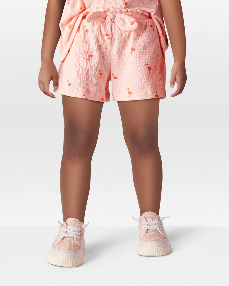 Toddler 2-Piece Flamingo Pom Pom Tank & Play Shorts Set - Pink
, image 8 of 9 slides