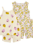 Multi - Toddler 2-Pack 2-Piece Floral & Strawberry100% Snug Fit Cotton Pajamas