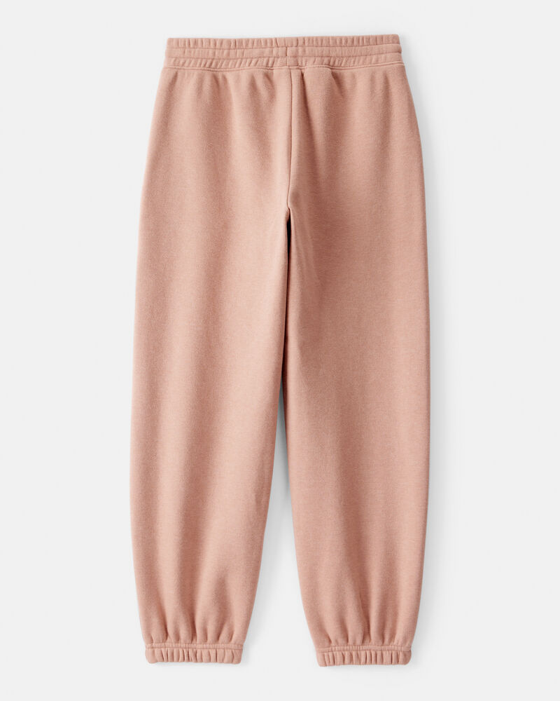 Girls Cotton Joggers - Brown, image 2 of 4 slides