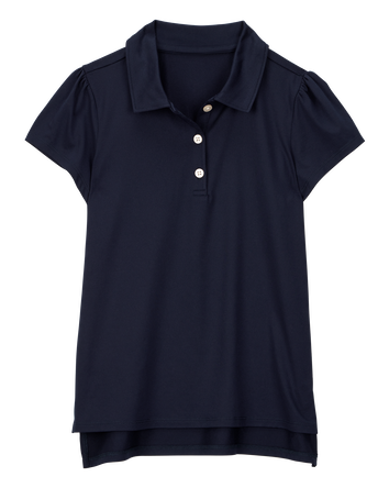 Kid Active Uniform Polo Shirt in Moisture Wicking BeCool™ Fabric - Navy, 