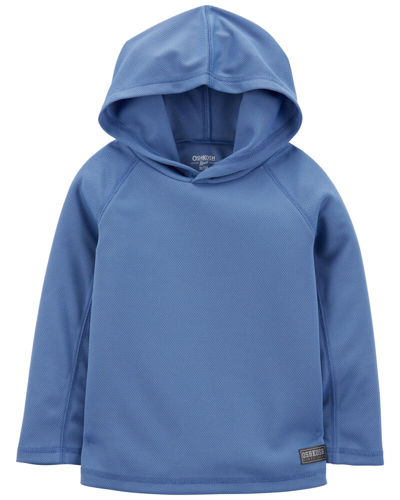 Toddler Hooded Pullover in Moisture Wicking Active Jersey

, image 1 of 2 slides