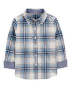Toddler Plaid Button-Front Shirt, image 1 of 4 slides