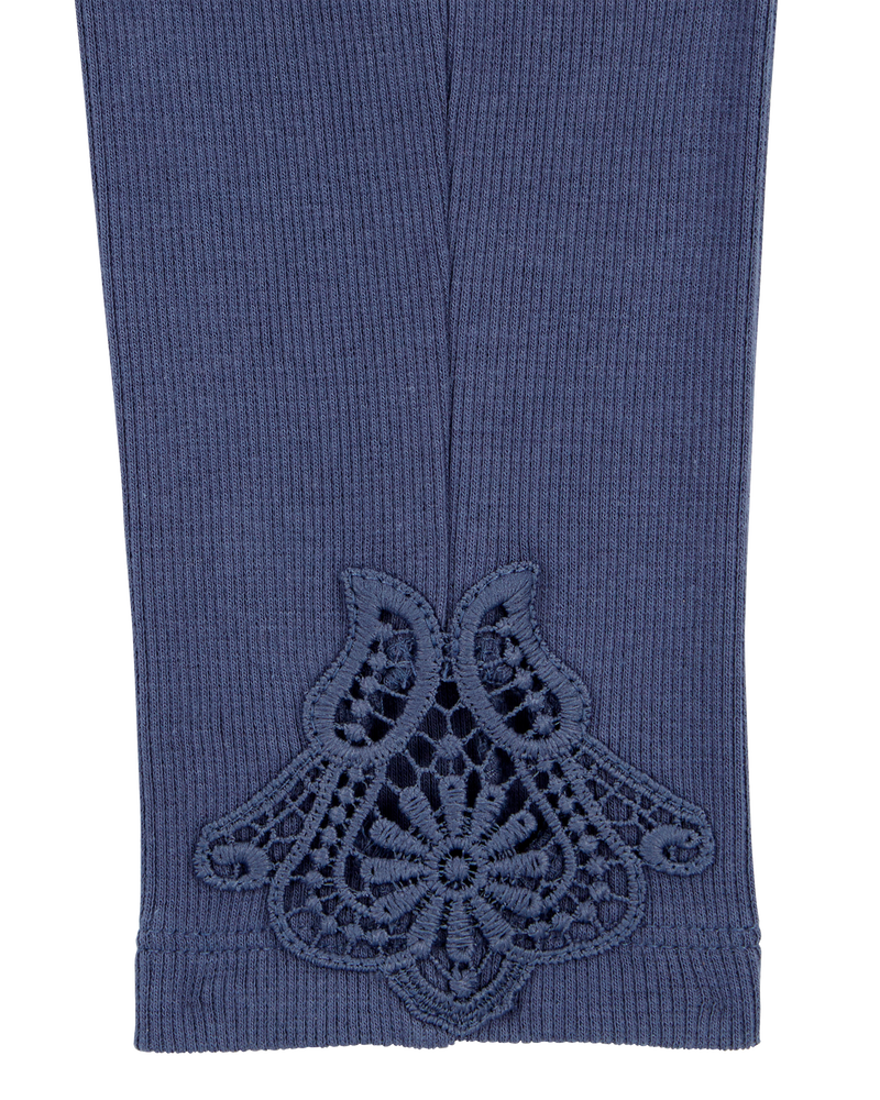 Baby Lace Detail Ribbed Leggings
, image 3 of 5 slides