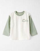 Baby Girl Organic Cotton Let's Explore Long-Sleeve Tee, image 1 of 7 slides