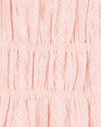 Kid Ruched Textured Tank - Pink, 