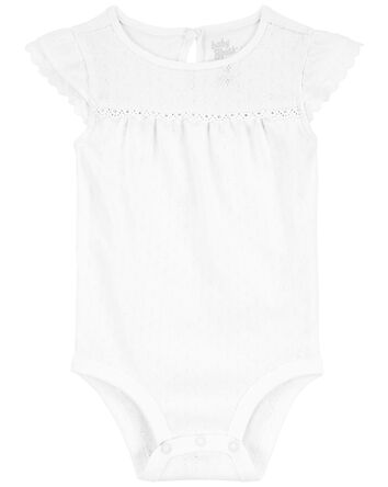 Baby Cotton Pointelle Bodysuit, 